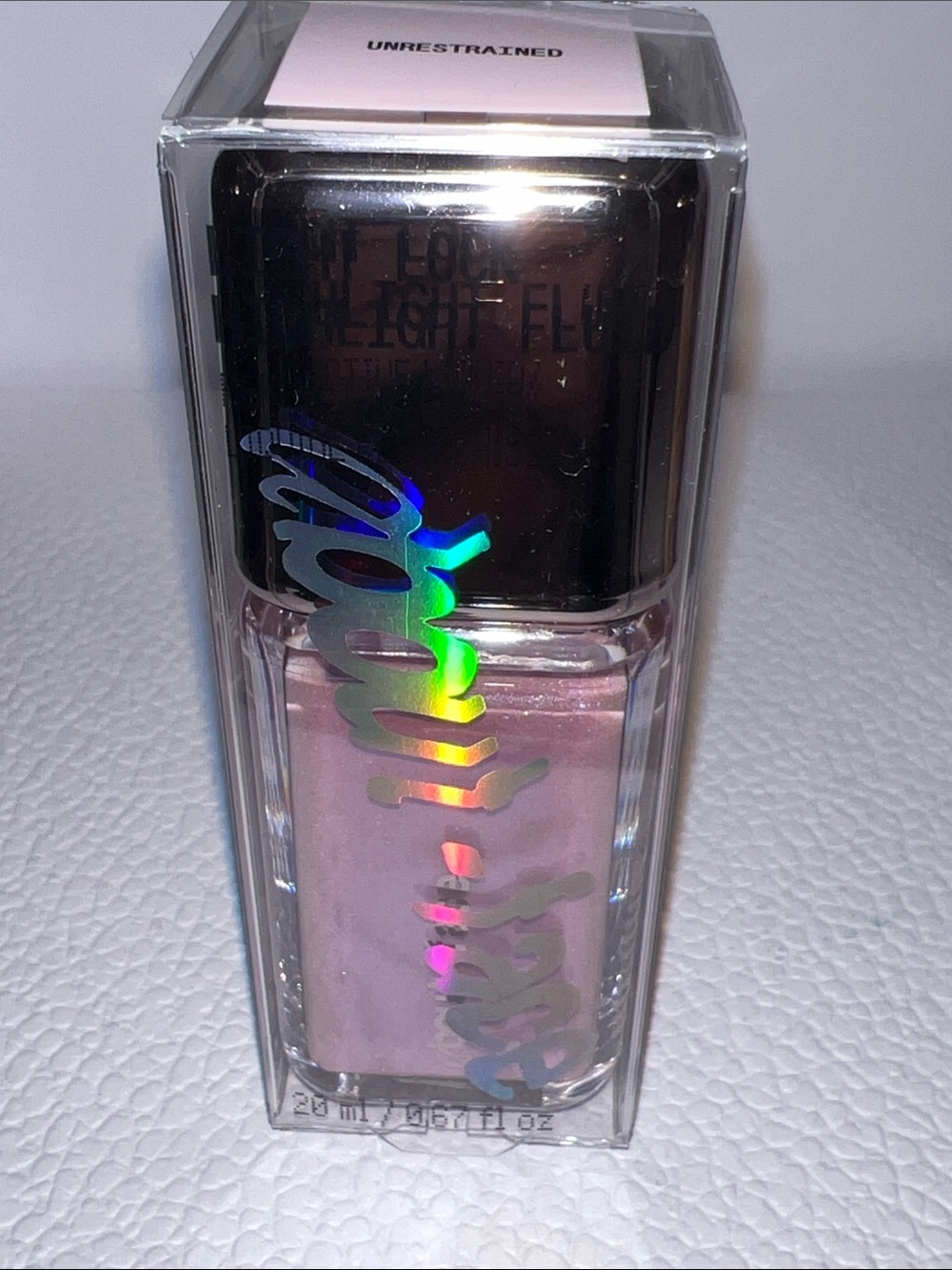 About-Face Set Light Lock Highlight Fluid- Unrestrained  - shimmering lavender